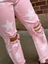 Load image into Gallery viewer, Pink Star Jeans