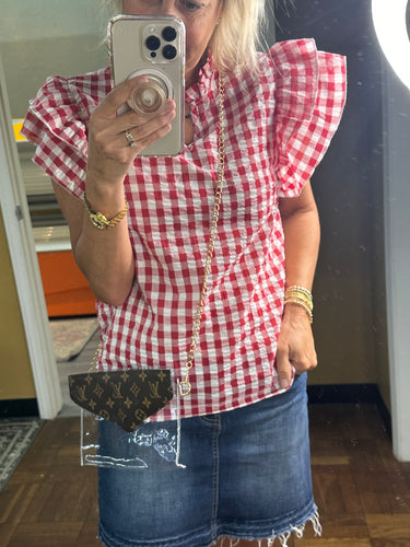 Clear Purse - Gold Chain