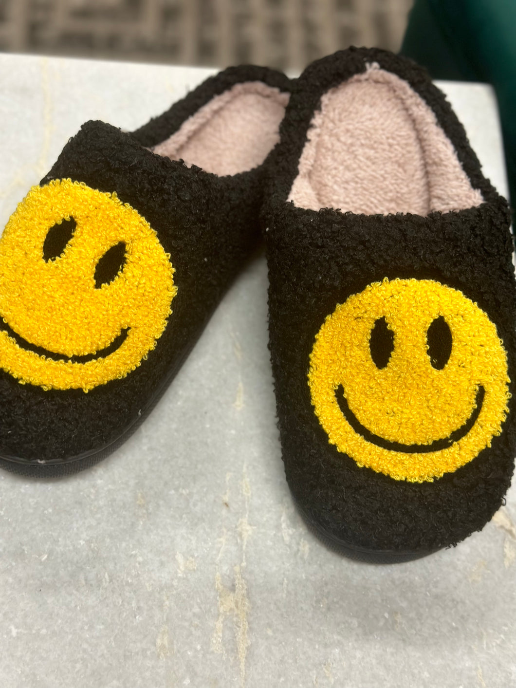 Black Smile Slippers
