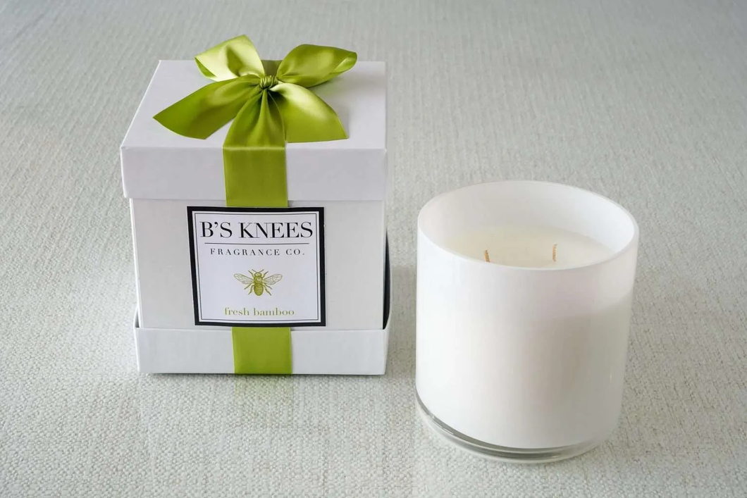 B's Knees Fragrance Co. Fresh Bamboo 3-Wick Candle